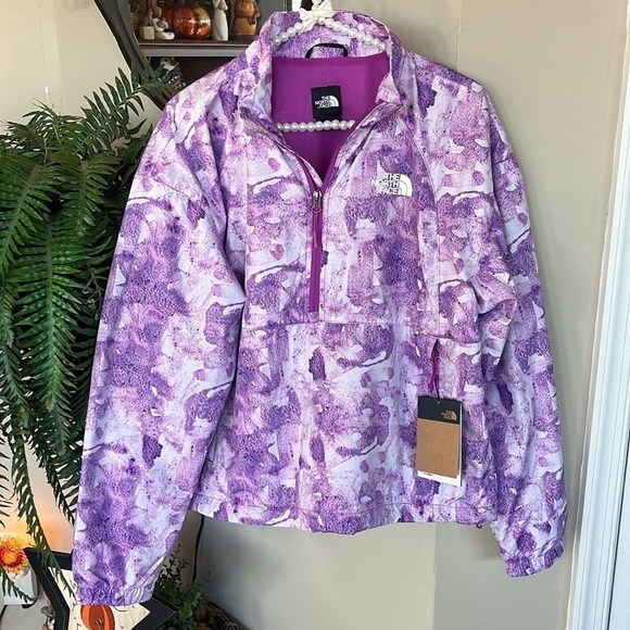 Brand New The North Face Hydrenaline Purple Zippered Pullover Windbreaker Jacket - Picture 1 of 16
